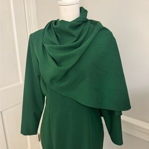 Chic Long Sleeve Green Dress
